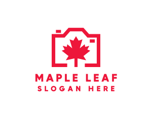 Maple Leaf Camera logo design