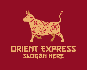 Orient - Decorative Ox Zodiac logo design