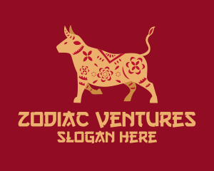 Zodiac - Decorative Ox Zodiac logo design