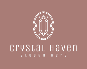 Sparkly Crystal Emblem logo design