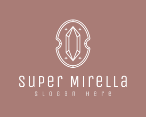 Influencer - Sparkly Crystal Emblem logo design