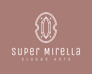 Jewel - Sparkly Crystal Emblem logo design