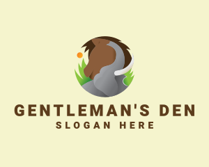 Elephant & Horse Wildlife logo design