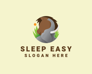 Elephant & Horse Wildlife logo design