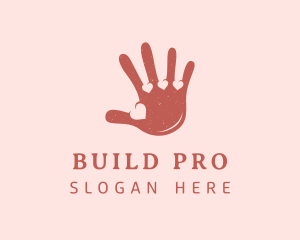 Support - Hand Hearts Unity logo design