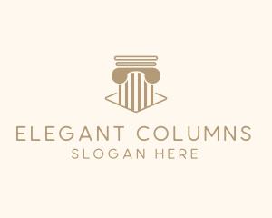 Legal Consulting Column logo design