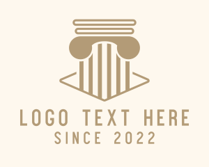 Consultant - Legal Consulting Column logo design