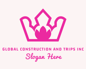 Event Styling - Pink Lotus Crown logo design