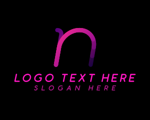 Letter N - Gradient Studio Letter N logo design
