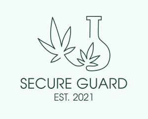 Illegal - Green Laboratory Weed logo design