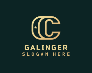 Golden Agency Letter C Logo