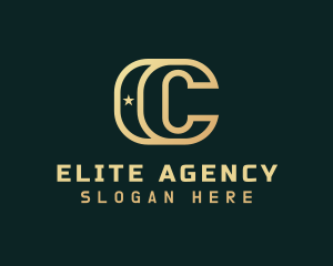 Agency - Golden Agency Letter C logo design
