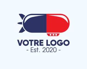 Prescription Drugs - Airship Medical Capsule logo design