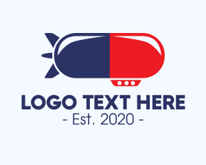 Health - Airship Medical Capsule logo design