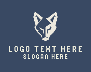 Leader - Geometric Wolf Mascot logo design