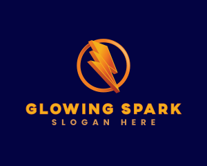 Lightning Bolt Power logo design