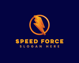 Lightning Bolt Power logo design