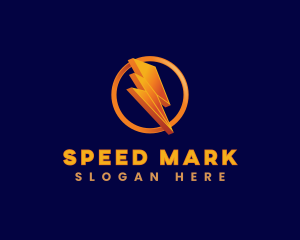 Lightning Bolt Power logo design