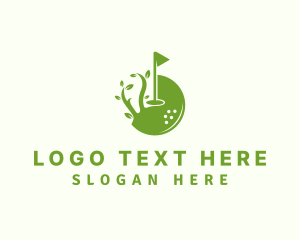 Sports Golf Course Logo