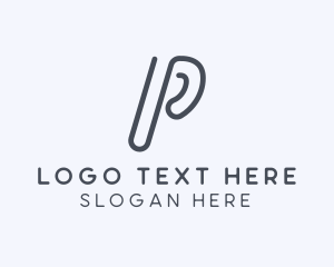 Letter P - Social Media App logo design