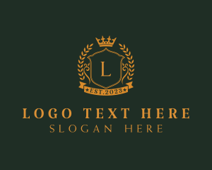 Law Firm - Royal Crown Shield logo design