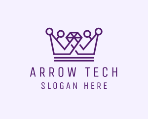 Diamond Tech Crown logo design