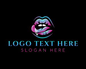 Porn - Sexy Tongue Lips logo design