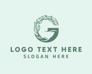 Vine - Herbal Leaf Letter G logo design