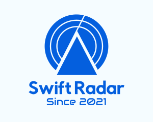 Radar - Triangle Radar Wave logo design