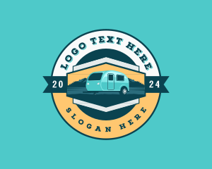 Outdoor - Caravan Trailer Van logo design