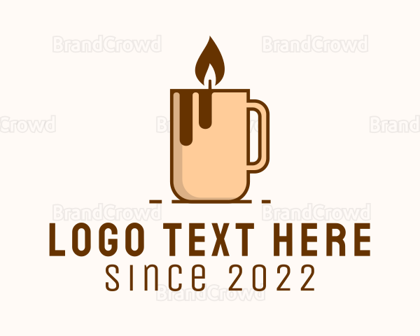 Coffee Cup Candle Logo