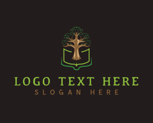 Pages - Tree Book Education logo design