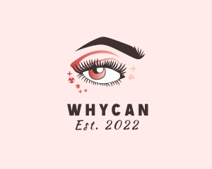 Eyelash - Sparkling Woman Eyelashes logo design