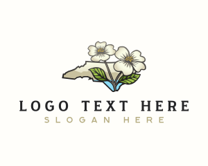 Geography - North Carolina Flower logo design