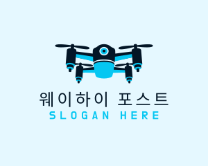 Blue Drone Surveillance logo design