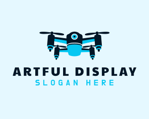 Blue Drone Surveillance logo design