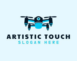 Blue Drone Surveillance logo design