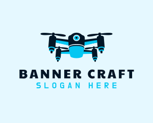 Blue Drone Surveillance logo design