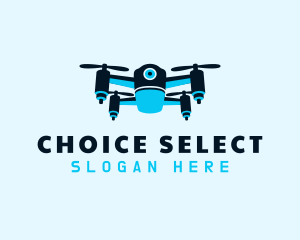 Blue Drone Surveillance logo design