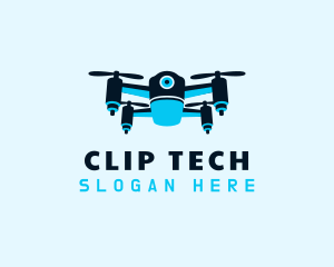 Blue Drone Surveillance logo design