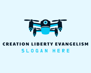 Blue Drone Surveillance logo design