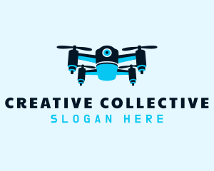 Blue Drone Surveillance logo design