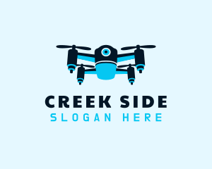 Blue Drone Surveillance logo design