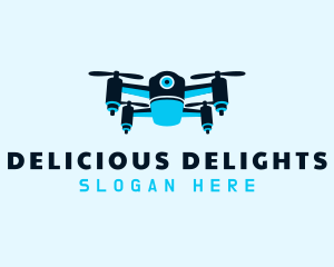 Blue Drone Surveillance logo design