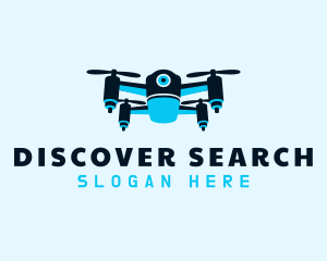 Blue Drone Surveillance logo design