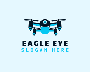 Surveillance - Blue Drone Surveillance logo design