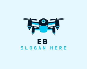 Blue Drone Surveillance logo design