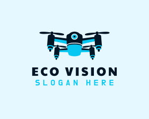 Blue Drone Surveillance logo design