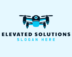 Blue Drone Surveillance logo design