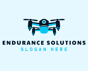 Blue Drone Surveillance logo design